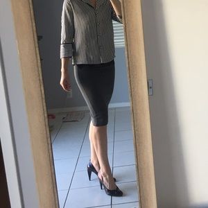 H&M gray pencil skirt